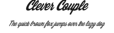 Clever Couple by Billy Argel Fonts ® — Script Handwritten Font — thumbnail 1