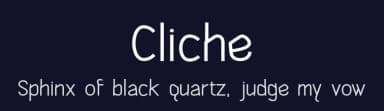 Cliche by Motoki Higa — Sans Serif Font — thumbnail 2