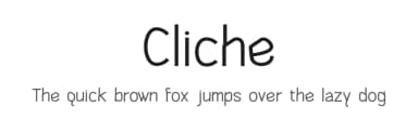 Cliche by Motoki Higa — Sans Serif Font — thumbnail 1