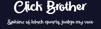 Click Brother by Grontype — Script Handwritten Font — thumbnail 2