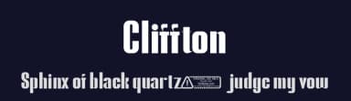 Cliffton by Kong Font — Sans Serif Font — thumbnail 2