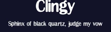 Clingy — Sans Serif Font — thumbnail 2
