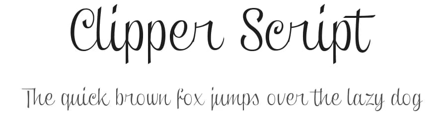 Clipper Script by Måns Grebäck — Script Handwritten Font
