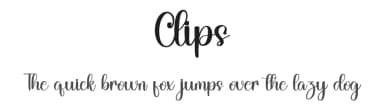 Clips by FreshtypeINK — Script Handwritten Font — thumbnail 1