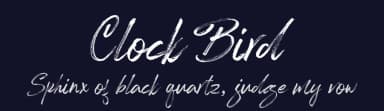 Clock Bird by Akbartype — Script Handwritten Font — thumbnail 2