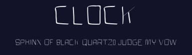 Clock by Gaelleing — Script Handwritten Font — thumbnail 2