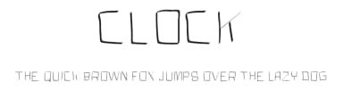Clock by Gaelleing — Script Handwritten Font — thumbnail 1