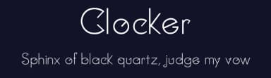 Clocker by Typeface Florence — Sans Serif Font — thumbnail 2