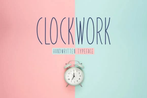 Clockwork Font by Shattered Notion — Script Handwritten Font — preview 1
