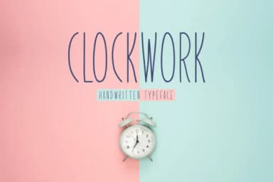 Clockwork Font by Shattered Notion — Script Handwritten Font — thumbnail 1