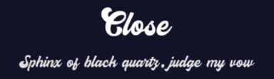 Close by Jacky Hernandes — Script Handwritten Font — thumbnail 2
