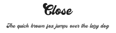 Close by Jacky Hernandes — Script Handwritten Font — thumbnail 1