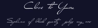 Close to You by Intellecta Design — Script Handwritten Font — thumbnail 2
