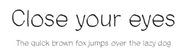 Close your eyes by Juha Korhonen — Script Handwritten Font — thumbnail 1