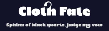 Cloth Fate by HansCo — Sans Serif Font — thumbnail 2