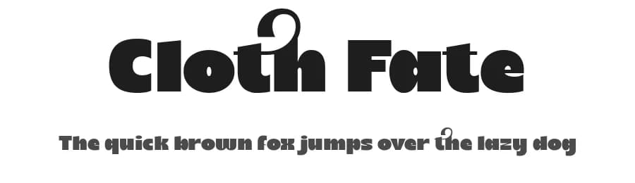 Cloth Fate by HansCo — Sans Serif Font
