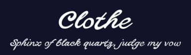 Clothe by Måns Grebäck — Script Handwritten Font — thumbnail 2
