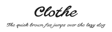 Clothe by Måns Grebäck — Script Handwritten Font — thumbnail 1