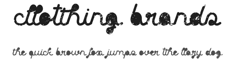 Clothing brands by Qkila — Script Handwritten Font