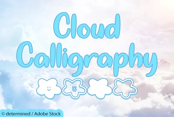 Cloud Calligraphy Font by Misti — Script Handwritten Font