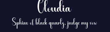 Cloudia by Andi Moz — Script Handwritten Font — thumbnail 2