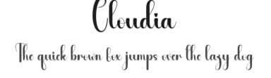 Cloudia by Andi Moz — Script Handwritten Font — thumbnail 1