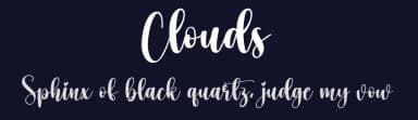 Clouds by Scratchones — Script Handwritten Font — thumbnail 2