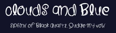 Clouds And Blue by Des Gomez — Script Handwritten Font — thumbnail 2