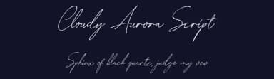 Cloudy Aurora Script by Saridezra — Script Handwritten Font — thumbnail 2