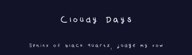 Cloudy Days by Claudia Kills — Script Handwritten Font — thumbnail 2