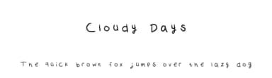 Cloudy Days by Claudia Kills — Script Handwritten Font — thumbnail 1