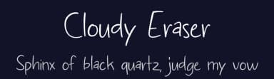 Cloudy Eraser by MJType — Script Handwritten Font — thumbnail 2
