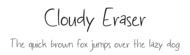 Cloudy Eraser by MJType — Script Handwritten Font — thumbnail 1