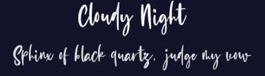 Cloudy Night by Masanis Studio — Script Handwritten Font — thumbnail 2