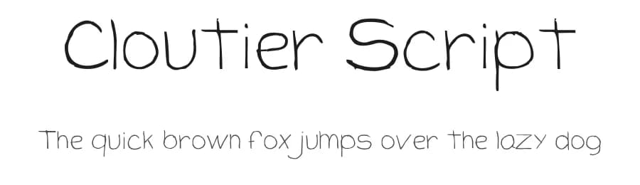 Cloutier Script by Cloutierfontes — Script Handwritten Font