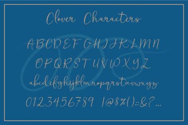 Clover Font by designtreasuree — Script Handwritten Font — thumbnail 7