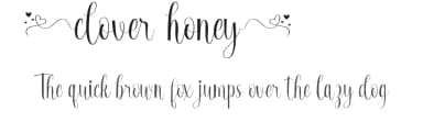 Clover Honey by VinType — Script Handwritten Font — thumbnail 1