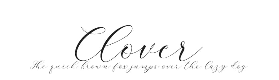 Clover by Fanastudio — Script Handwritten Font