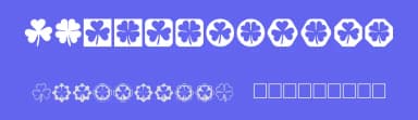 Clover Things by Fonts & Things — Dingbats Font — thumbnail 3