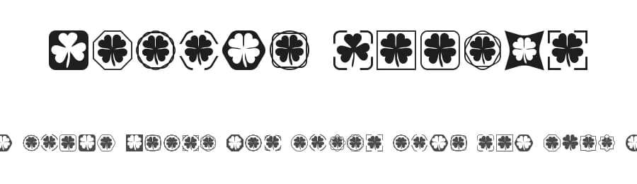 Clover Things by Fonts & Things — Dingbats Font