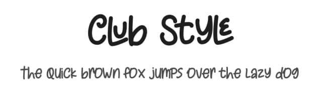 Club Style by Nirmana Visual — Script Handwritten Font