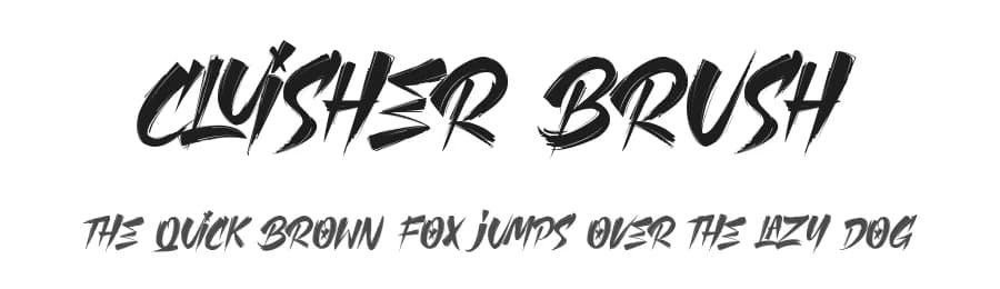 Cluisher Brush by Riyadh Rahman — Script Handwritten Font
