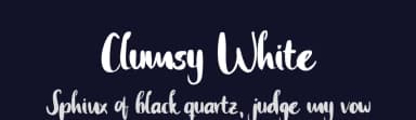 Clumsy White by Damn Studio — Script Handwritten Font — thumbnail 2