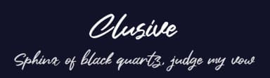Clusive by Khurasan — Script Handwritten Font — thumbnail 2