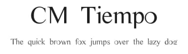 CM Tiempo by Charly Masci — Serif Font — thumbnail 1