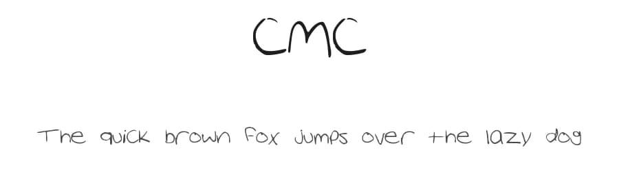 CMC by Carley — Script Handwritten Font