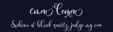 Cmon Lemon by Four Lines — Script Handwritten Font — thumbnail 2
