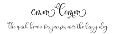 Cmon Lemon by Four Lines — Script Handwritten Font — thumbnail 1