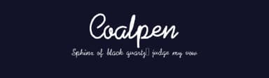 Coalpen by Digital Typeface Studio — Script Handwritten Font — thumbnail 2