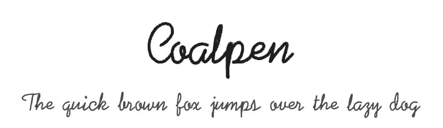 Coalpen by Digital Typeface Studio — Script Handwritten Font